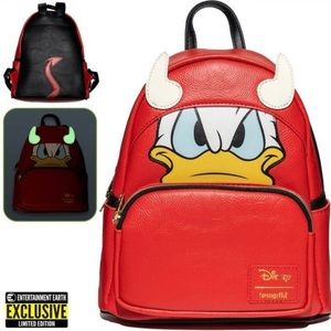 Loungefly Devil Donald Duck Entertainment Earth Exclusive Cosplay Mini Backpack